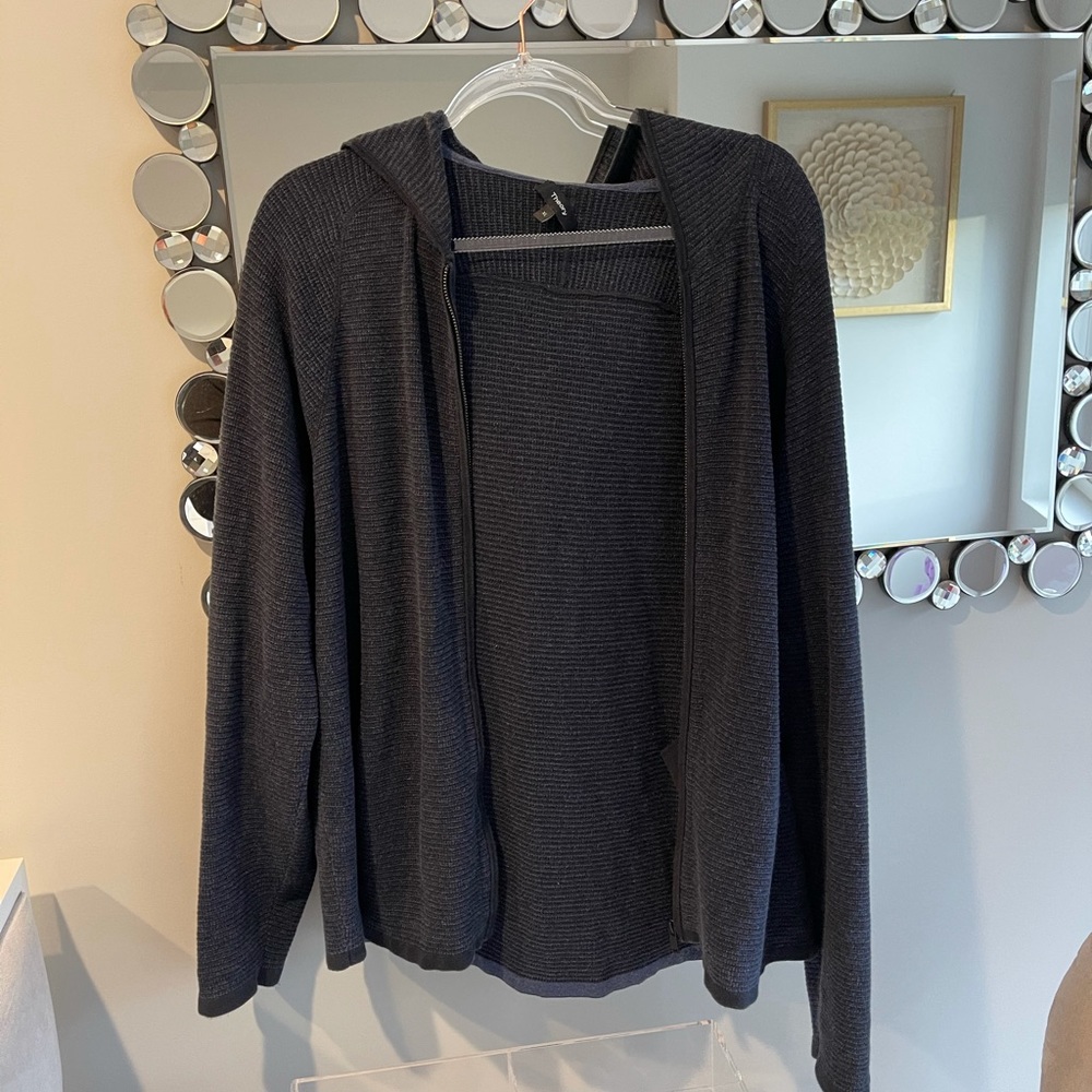 Theory men’s navy zip up sweater xl